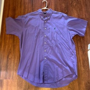 Ralph Lauren classic fit men’s button down Large purple